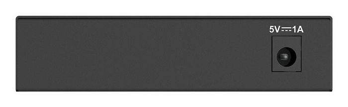 D-Link DGS-105GL - Commutateur réseau Gigabit Ethernet 5 ports 1000BASE-T, 10 Gbps, métal, silencieux, plug-and-play, économie d'énergie