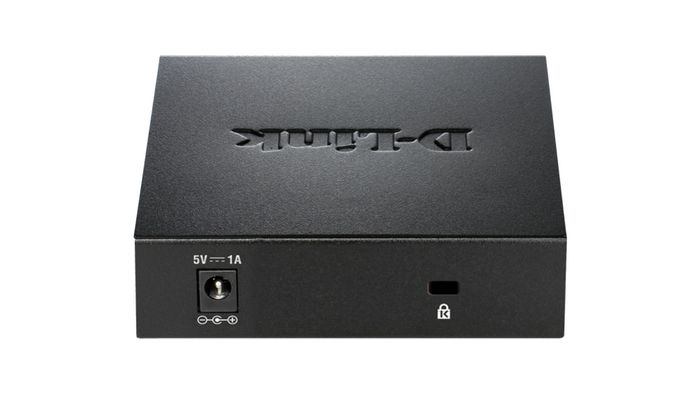 D-Link DGS-105GL - Commutateur réseau Gigabit Ethernet 5 ports 1000BASE-T, 10 Gbps, métal, silencieux, plug-and-play, économie d'énergie