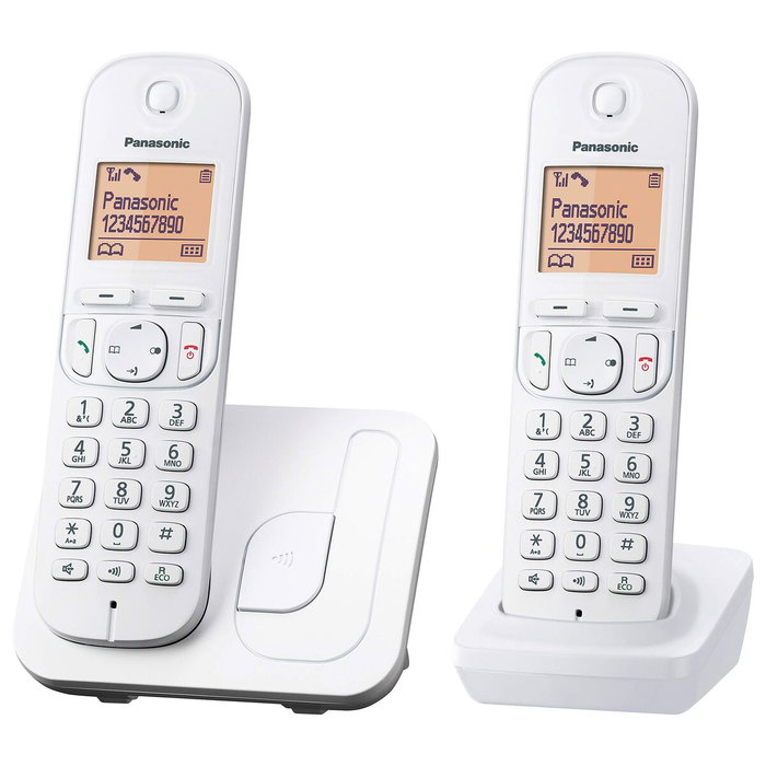 Téléphone Sans Fil Panasonic KX-TGC210 Blanc Ambre