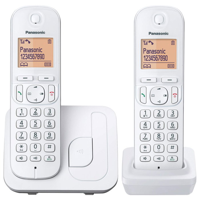 Téléphone Sans Fil Panasonic KX-TGC210 Blanc Ambre