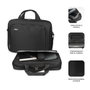 Subblim Maletín pour ordinateur portable 15.4-16 pouces Oxford, noir, en polyester résistant avec compartiments
