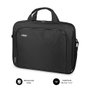 Subblim Maletín pour ordinateur portable 15.4-16 pouces Oxford, noir, en polyester résistant avec compartiments