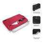 Subblim Housse Urban pour ordinateur portable 15.6 pouces, étui de transport rembourré en polyester 600D rouge - Protection légère et élégante