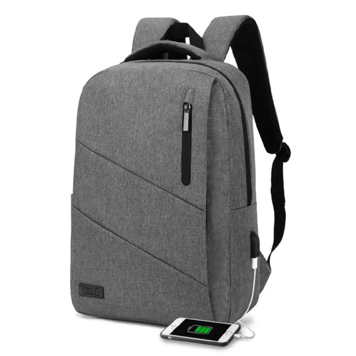 Subblim Mochila pour Portable 15.6 Pouces Gris, avec Port USB, Résistante à l'Eau, City Backpack Subblim Mochila pour Portable 15.6 Pouces Gris, avec Port USB, Résistante à l'Eau, City Backpack