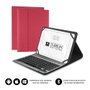 Subblim Keytab Pro Housse avec clavier Bluetooth pour tablette 10.1 pouces Rouge - Clavier espagnol QWERTY