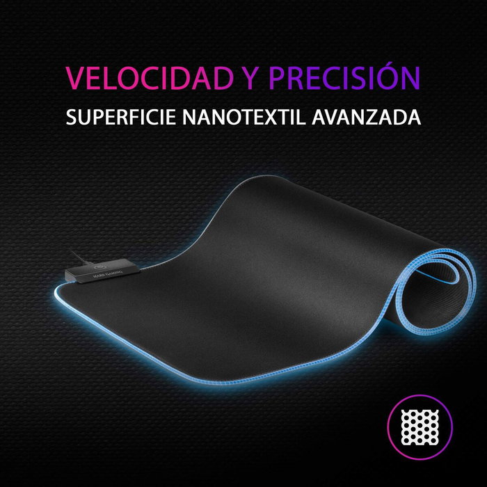 Tapis Gaming avec Eclairage LED Mars Gaming MMPRGB2 Noir