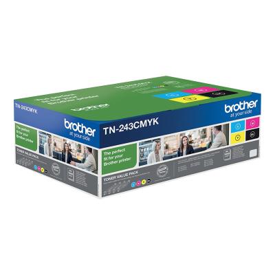 Brother TN-243CMYK Pack de 4 Toners (Noir, Cyan, Magenta, Jaune)