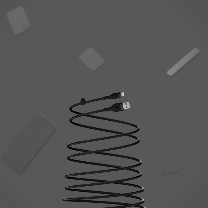 Belkin Câble Lightning vers USB-A en silicone 1m - Noir