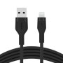 Belkin CAA008BT1MBK Câble USB-A vers Lightning Silicone avec Clip 1m Noir