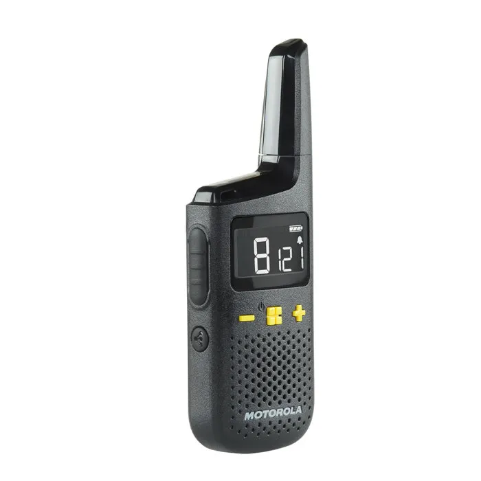 Motorola XT185 Talkabout PMR446, Émetteur-récepteur radio professionnel 16 canaux avec batterie Li-Ion 24h (2 pièces incluses)