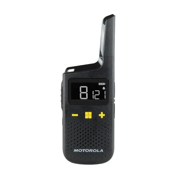 Motorola XT185 Talkabout PMR446, Émetteur-récepteur radio professionnel 16 canaux avec batterie Li-Ion 24h (2 pièces incluses)