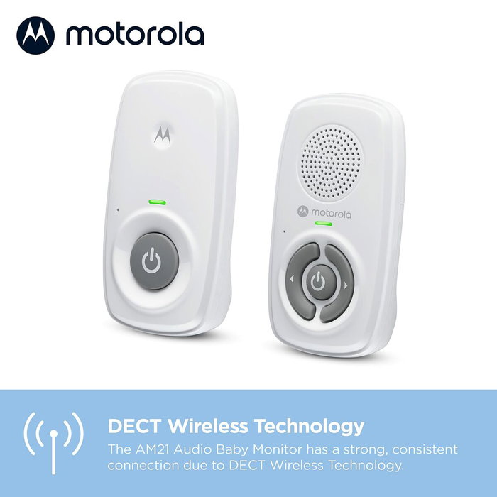 Motorola Moniteur bébé audio AM21 - Blanc