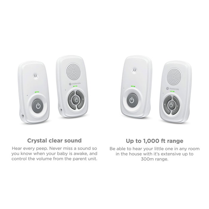Motorola Moniteur bébé audio AM21 - Blanc