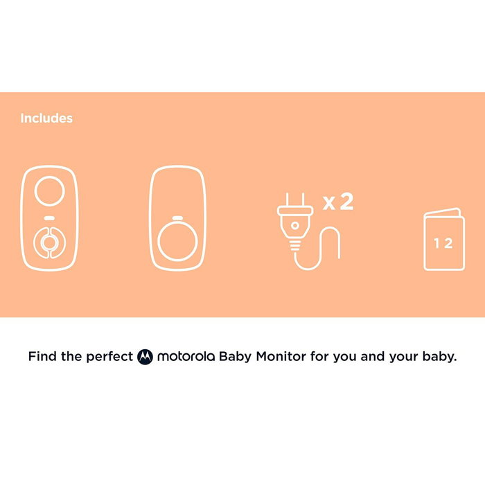 Motorola Moniteur bébé audio AM21 - Blanc