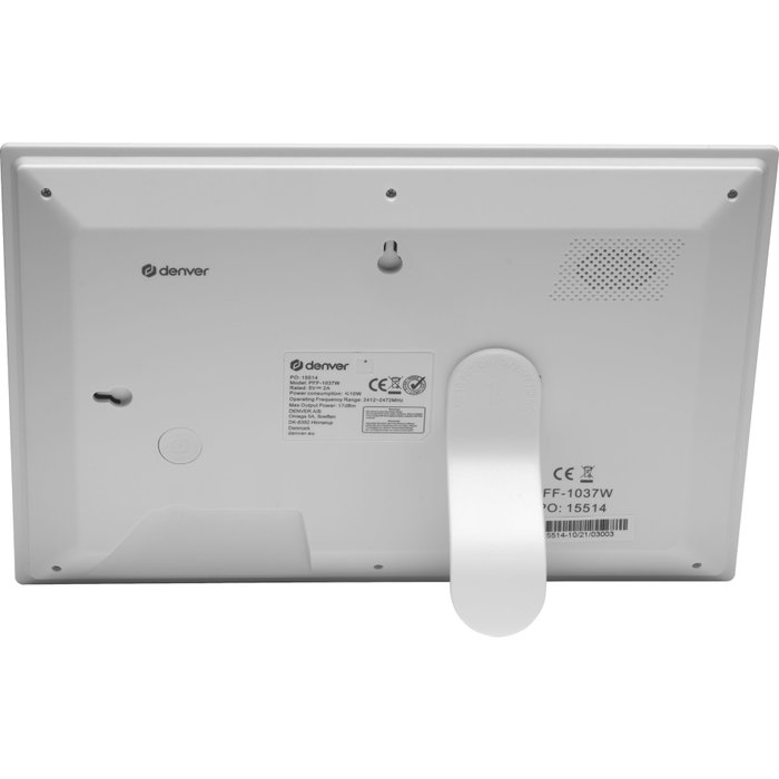 Denver Electronics PFF-1037W Cadre Photo Numérique 10,1" Blanc Denver Electronics PFF-1037W Cadre Photo Numérique 10,1" Blanc