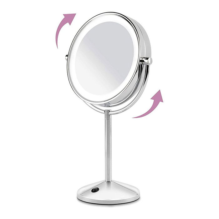 Babyliss Miroir de maquillage LED 9436E double face 1X/10X Babyliss Miroir de maquillage LED 9436E double face 1X/10X