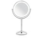 Babyliss Miroir de maquillage LED 9436E - Double Face Grossissant 1x/10x, Lumière Douce pour Coiffeuse, 1 Unité