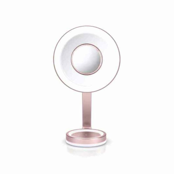Miroir Grossissant avec LED Babyliss 9450E Rose Miroir Grossissant avec LED Babyliss 9450E Rose