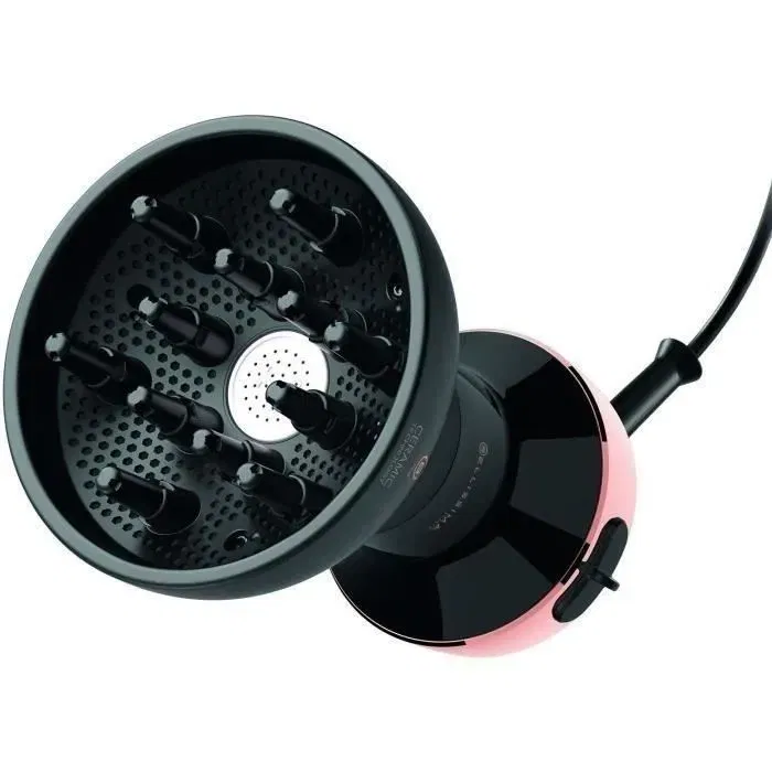 Bellissima MY PRO DIFFON DF1 3000 OR & NOIR, Sèche-cheveux avec Diffuseur Céramique pour Cheveux Bouclés, Définition et Hydratation