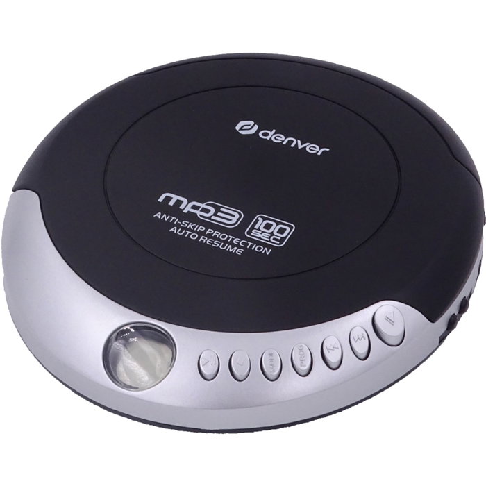 Denver DMP-391 Lecteur CD et MP3 portable Black / Silver Denver DMP-391 Lecteur CD et MP3 portable Black / Silver