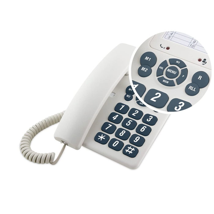 SPC Téléphone fixe 3602B Blanc