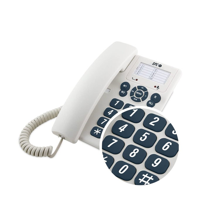 SPC Téléphone fixe 3602B Blanc