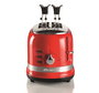 Ariete 149/00 - Grille-pain moderne 2 fentes, rouge, avec pinces, fonctions décongélation et réchauffage, 6 niveaux de cuisson