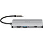 D-Link DUB-M810 Hub USB-C 8-en-1 avec HDMI 4K, Gigabit LAN et Lecteur de cartes SD/microSD, Gris