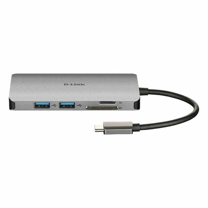 Hub USB C D-Link DUB-M810 Argenté Hub USB C D-Link DUB-M810 Argenté
