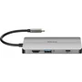 D-Link Station d'accueil DUB-M810 USB-C / Thunderbolt 3, 8 en 1 avec câble intégré, HDMI, port Gigabit Ethernet 1 GbE pour ordinateur portable