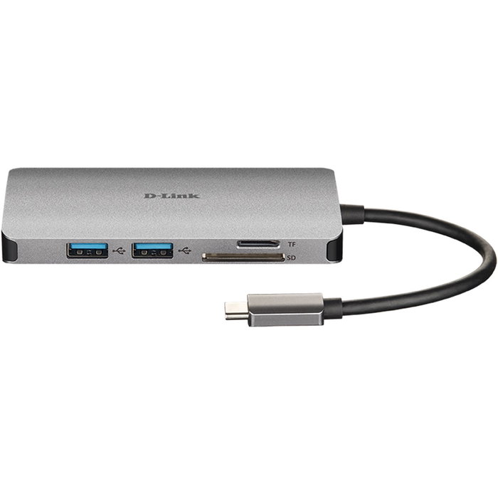 D-Link DUB-M810 Hub USB 3.0 3 ports, USB-C 100W, HDMI 4K, Ethernet RJ45, Lecteur SD/microSD D-Link DUB-M810 Hub USB 3.0 3 ports, USB-C 100W, HDMI 4K, Ethernet RJ45, Lecteur SD/microSD
