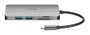 D-Link DUB-M810 Hub USB-C 8-en-1 avec HDMI 4K, Gigabit LAN et lecteur de cartes, Gris