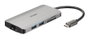 D-Link DUB-M810 Hub USB-C 8-en-1 avec HDMI 4K, Gigabit LAN et lecteur de cartes, Gris