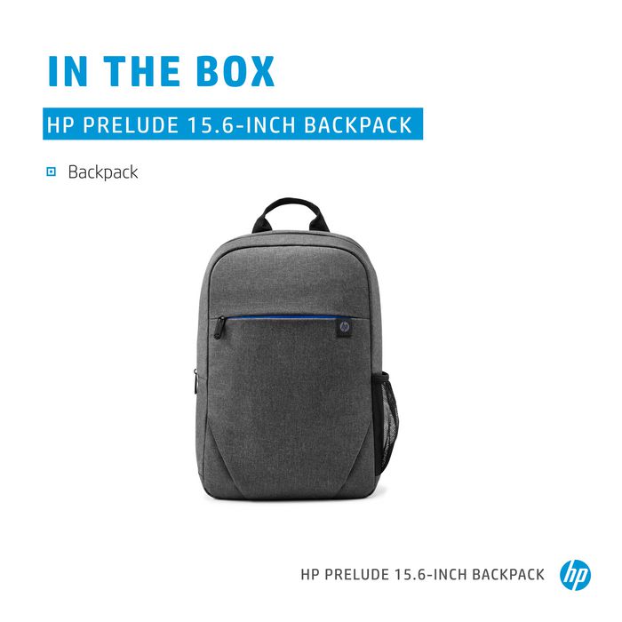 HP Sacoche Sac à Dos 15,6 Pouces Prelude - Ultra-Léger, Imperméable, Rembourré pour Ordinateur Portable (13,3/14,2/15,6 Pouces) - Garantie 2 Ans