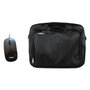 Nilox Essential 2 Sacoche pour ordinateur portable 15.6" Noir avec souris optique 1200 DPI