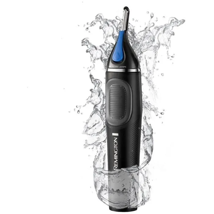 Remington NE3870 Tondeuse Visage Antibactérienne et Hypoallergénique Nano Serie - Pour Nez, Oreilles et Barbe avec Guide de Coupe Ajustable 1-5 mm