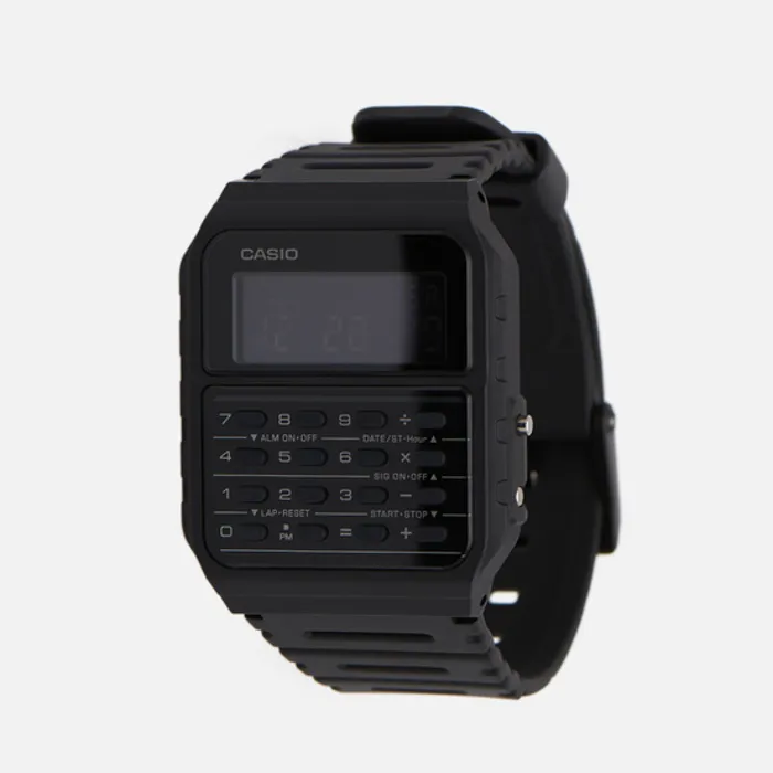 Casio CA-53WF-1BEF Montre Homme Calculatrice Chronomètre Alarme Étanche Résine Noire Classique