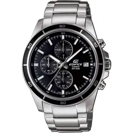 Casio Montre Edifice EFR-526D-1AVUEF en acier inoxydable Neobrite avec chronomètre 1/10 sec, bracelet acier et étanchéité 10 bars