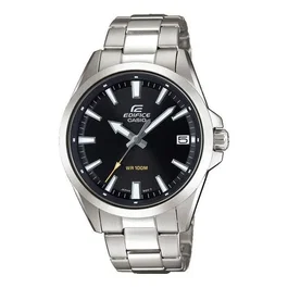 Casio Montre Homme Edifice Acier Inoxydable Gris Mouvement Quartz Analogique Verre Minéral Étanche - EDIFICE