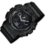 Casio G-Shock Montre GA-100-1A1ER en résine avec bracelet noir - Chronographe à affichage double - Résistant à l'eau 20 ATM