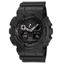 Casio G-Shock Montre GA-100-1A1ER en résine avec bracelet noir - Chronographe à affichage double - Résistant à l'eau 20 ATM