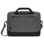 Targus Housse Slim 15.6" Cypress avec EcoSmart, tissu en bouteilles recyclées, compartiment unique, poche avant, sangle et poignées, Gris