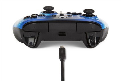 PowerA Mando Amélioré avec Câble pour Xbox Series X/S 1521745-02 - Boutons Programmables, Câble USB 3 m, Vibrations, Compatible Xbox One et Windows