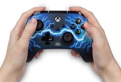 PowerA Mando Amélioré avec Câble pour Xbox Series X/S 1521745-02 - Boutons Programmables, Câble USB 3 m, Vibrations, Compatible Xbox One et Windows