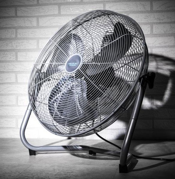 Cecotec Ventilateur Industriel EnergySilence 4100 Pro, 100W, 3 Vitesses, Moteur Cuivre, 3 Pales Métalliques 45 cm