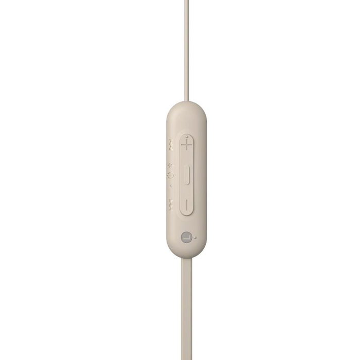 Sony Écouteurs intra-auriculaires Bluetooth WI-C100 WIC100C.CE7 Beige