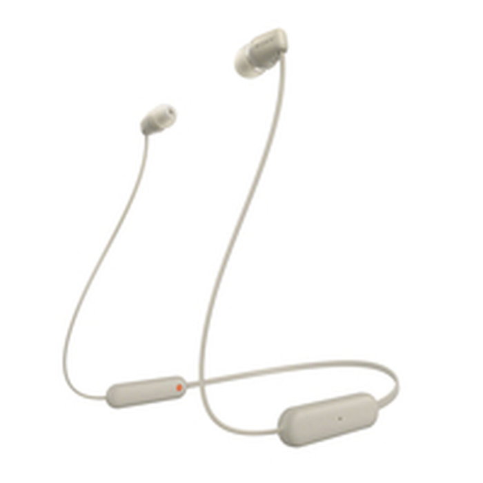 Oreillette Bluetooth Sony WI-C100 Beige Gris Oreillette Bluetooth Sony WI-C100 Beige Gris