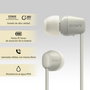 Oreillette Bluetooth Sony WI-C100 Beige Gris