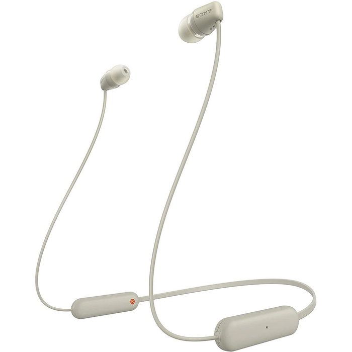 Oreillette Bluetooth Sony WI-C100 Beige Gris Oreillette Bluetooth Sony WI-C100 Beige Gris
