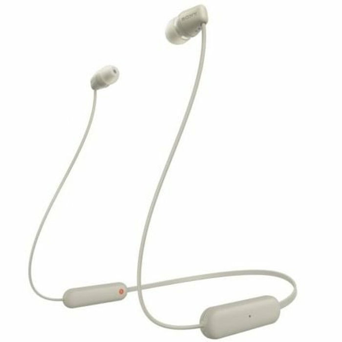 Oreillette Bluetooth Sony WI-C100 Beige Gris Oreillette Bluetooth Sony WI-C100 Beige Gris